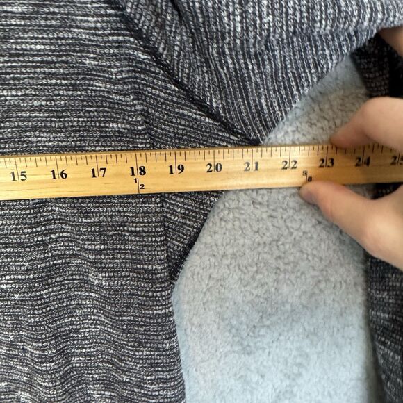 Lululemon Hoodie Womens 10 Black Heathered Long Sleeve Pullover Athletic Stretch - Picture 3 of 7